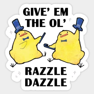 Razzle Dazzle Birdblobs Sticker